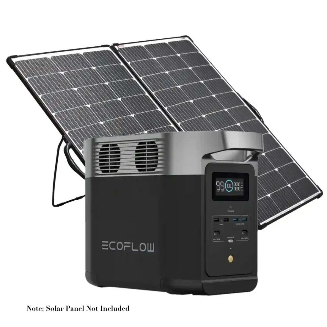 EcoFlow DELTA 2 Portable Solar Power Station with Expandable Capacity and Fast Charging for Home Backup Power, Camping &amp; RVs